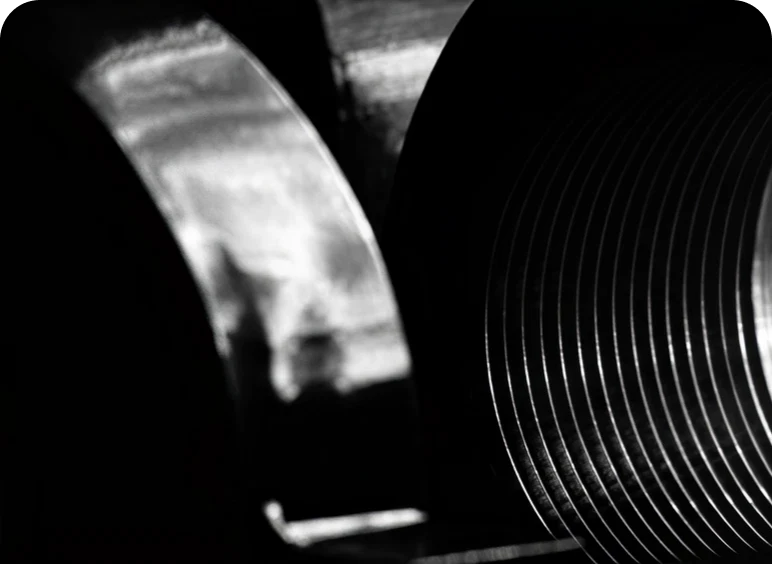 Close-up of industrial metal textures